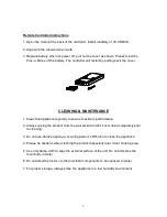 Предварительный просмотр 8 страницы Mistral MFD-500R User Manual