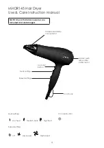 Preview for 4 page of Mistral MHDR145 Instruction Manual