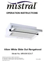 Mistral MR60WSOUT Operation Instructions Manual preview