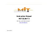 MIT MIT-SCAN-T3 Instruction Manual предпросмотр