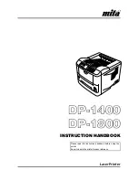 Mita DP-1400 Instruction Handbook Manual preview