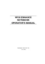 MiTAC Getac W130 Operator'S Manual preview