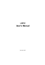 Предварительный просмотр 1 страницы MiTAC LBP01 User Manual