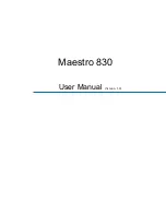 MiTAC Maestro 830 User Manual preview