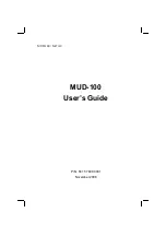 Предварительный просмотр 1 страницы MiTAC MUD-100 User Manual