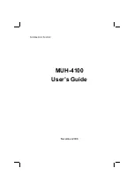 Предварительный просмотр 1 страницы MiTAC MUH-4100 User Manual