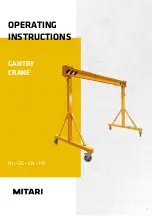 MITARI 510.GANTRY Operating Instructions Manual preview