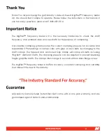 Preview for 3 page of Mitchell Golf DigiFlex Frequency Meter 2.0 User Manual