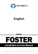 MITECH FOSTER Series Installation And Use Manual предпросмотр