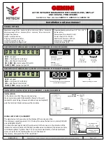 Preview for 3 page of MITECH GEMINI 30 Installation And User Manual