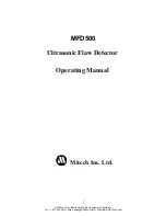 Preview for 1 page of MITECH MFD500 Operating Manual