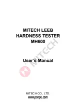 Предварительный просмотр 1 страницы MITECH MH600 User Manual