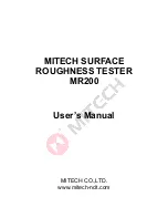 Предварительный просмотр 1 страницы MITECH MR200 User Manual