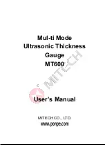 Preview for 1 page of MITECH MT600 User Manual