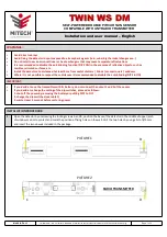 Предварительный просмотр 3 страницы MITECH TWIN WS DM Installation And User Manual