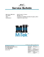 Preview for 1 page of Mitek RoofTracker II Service Bulletin