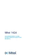 Mitel 142d Quick Reference Manual preview