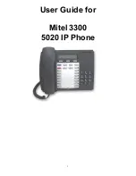 Mitel 3300 5020 User Manual preview