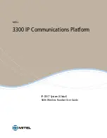 Mitel 3300 IP Communications Platform User Manual preview