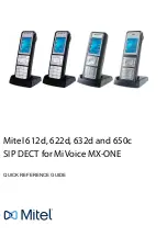 Mitel 622d Quick Reference Manual preview