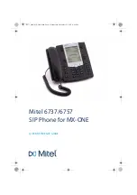 Mitel 6737 Quick Reference Manual предпросмотр