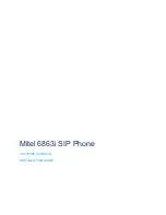 Mitel 6863i Installation Manual preview