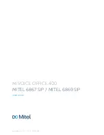 Mitel 6867 SIP User Manual preview