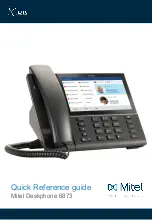 Предварительный просмотр 1 страницы Mitel Deskphone 6873 Quick Reference Manual