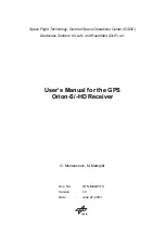 Preview for 1 page of Mitel GPS Orion-S/-HD Receiver User Manual