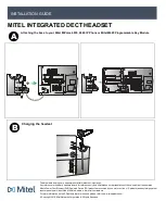 Preview for 1 page of Mitel Integrated DECT Headset Installation Manual