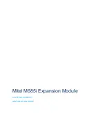 Preview for 1 page of Mitel M685i Installation Manual