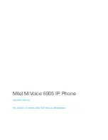 Mitel MIVOICE 6905 User Manual preview