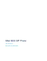 Mitel MiVOICE 6930 User Manual предпросмотр