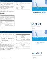 Mitel Service Appliance 100 Quick Install Manual предпросмотр