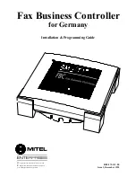 Mitel Smart-T Installation And Programming Manual preview