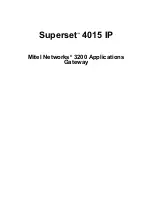 Предварительный просмотр 1 страницы Mitel Superset 4015 IP User Manual