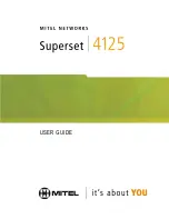 Mitel Superset 4125 User Manual preview