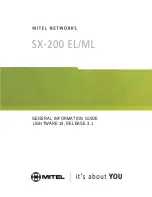 Mitel SX-2000 EL Information Manual preview