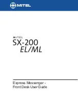 Mitel SX-200EL User Manual preview