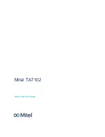 Mitel TA7102 Installation Manual предпросмотр