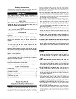 Preview for 3 page of Mitox 2700 UK PRO Owner'S Manual