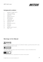 Preview for 3 page of Mitox 28PP Operator'S Manual