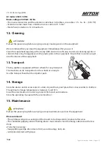 Preview for 16 page of Mitox 41 LSH Operator'S Manual