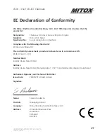 Preview for 39 page of Mitox CS38 Operator'S Manual