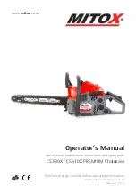 Mitox CS380X Premium Operator'S Manual preview