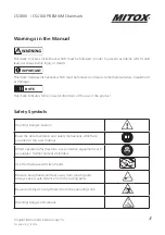 Preview for 3 page of Mitox CS380X Premium Operator'S Manual