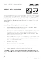 Preview for 16 page of Mitox CS380X Premium Operator'S Manual