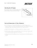 Preview for 19 page of Mitox CS45 SELECT Operator'S Manual