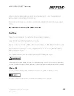 Preview for 13 page of Mitox CS62 Select Operator'S Manual