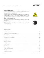 Preview for 4 page of Mitox LS45 Operator'S Manual